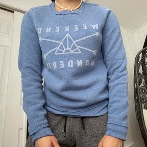 Blue sweatshirt